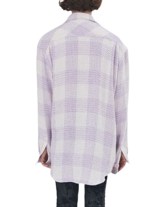 OVERSIZED TWEED SHIRT by cool tm