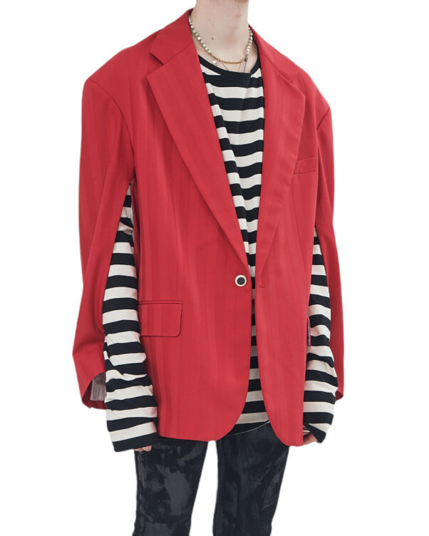 Cool T.M Red oversized blazer
